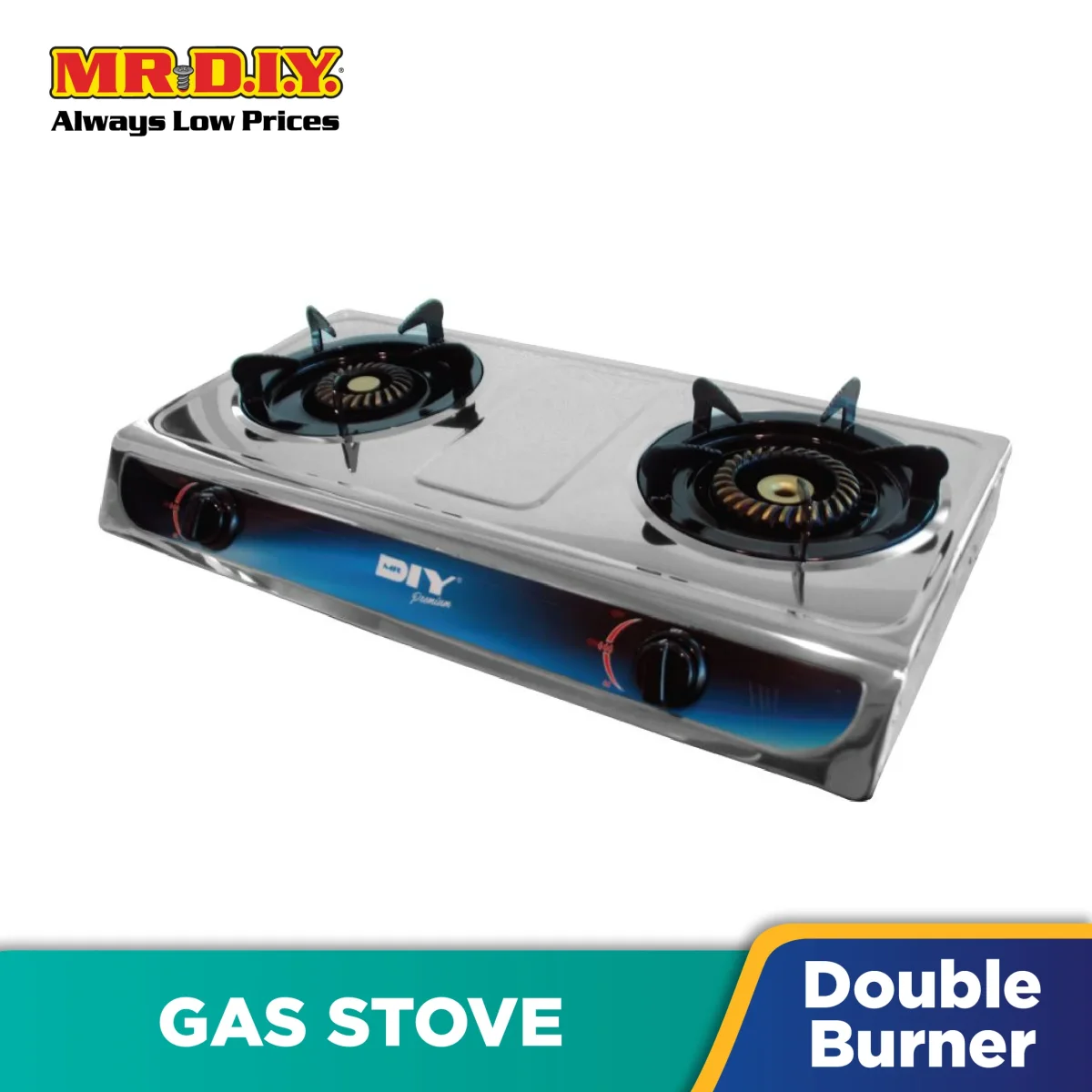 (MR.DIY) PREMIUM Double Burner Gas Stove GS-8247A - Image 3
