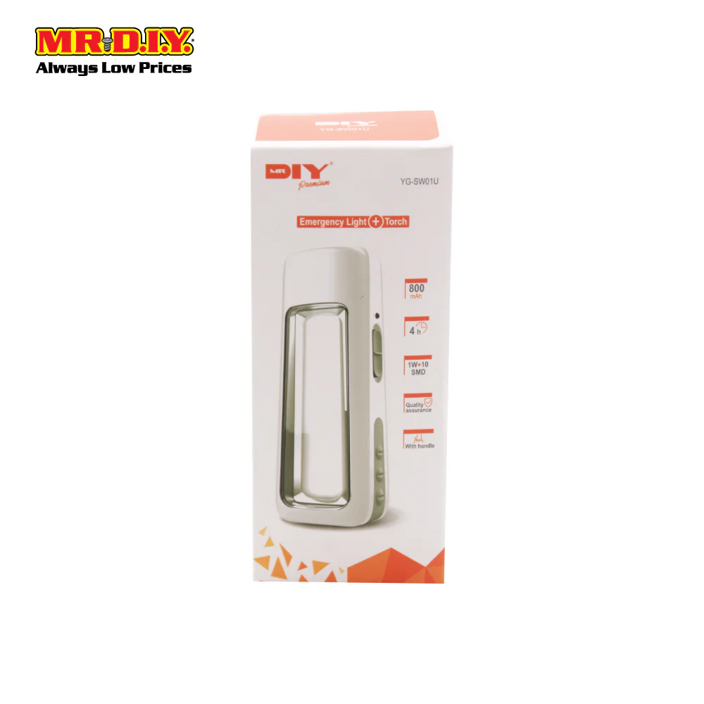 (MR.DIY) Rechargeable Emergency Light and Torch Light YG-SW01U - Image 3